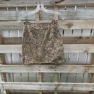 Cheetah print brandy skirt